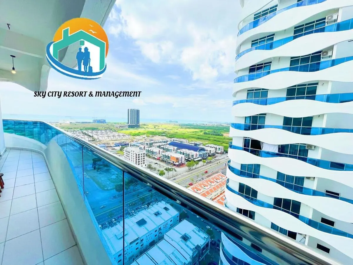Apartment The Wave Malacca City 8Pax 3Bed Cultural Street Open Air Pool Game Console Malaysia