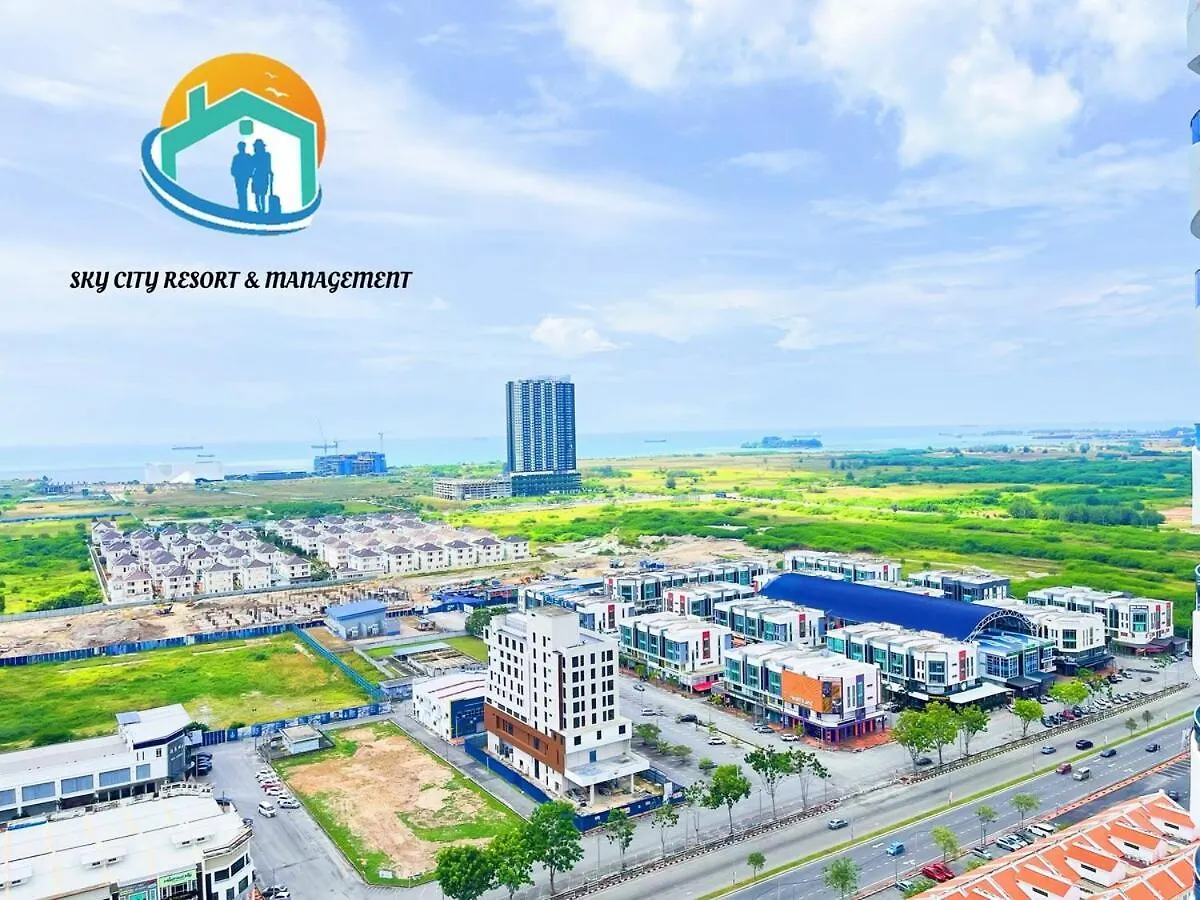 Apartment The Wave Malacca City 8Pax 3Bed Cultural Street Open Air Pool Game Console