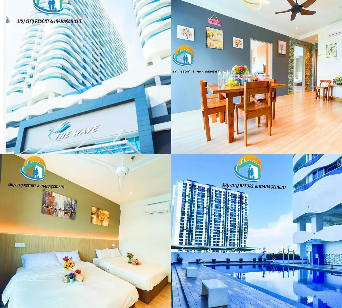 The Wave Malacca City 8Pax 3Bed Cultural Street Open Air Pool Game Console